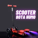 Scooter Monopatín Bota Humo con Bluetooth Color Rojo 1