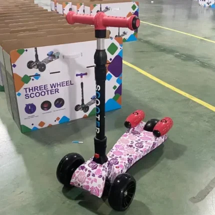 Scooter Monopatín Bota Humo con Bluetooth Color Rosado 1